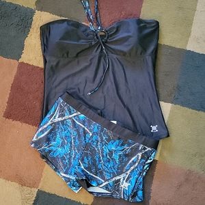 Brand new Moonshine camo 2 pc swimsuit XXL